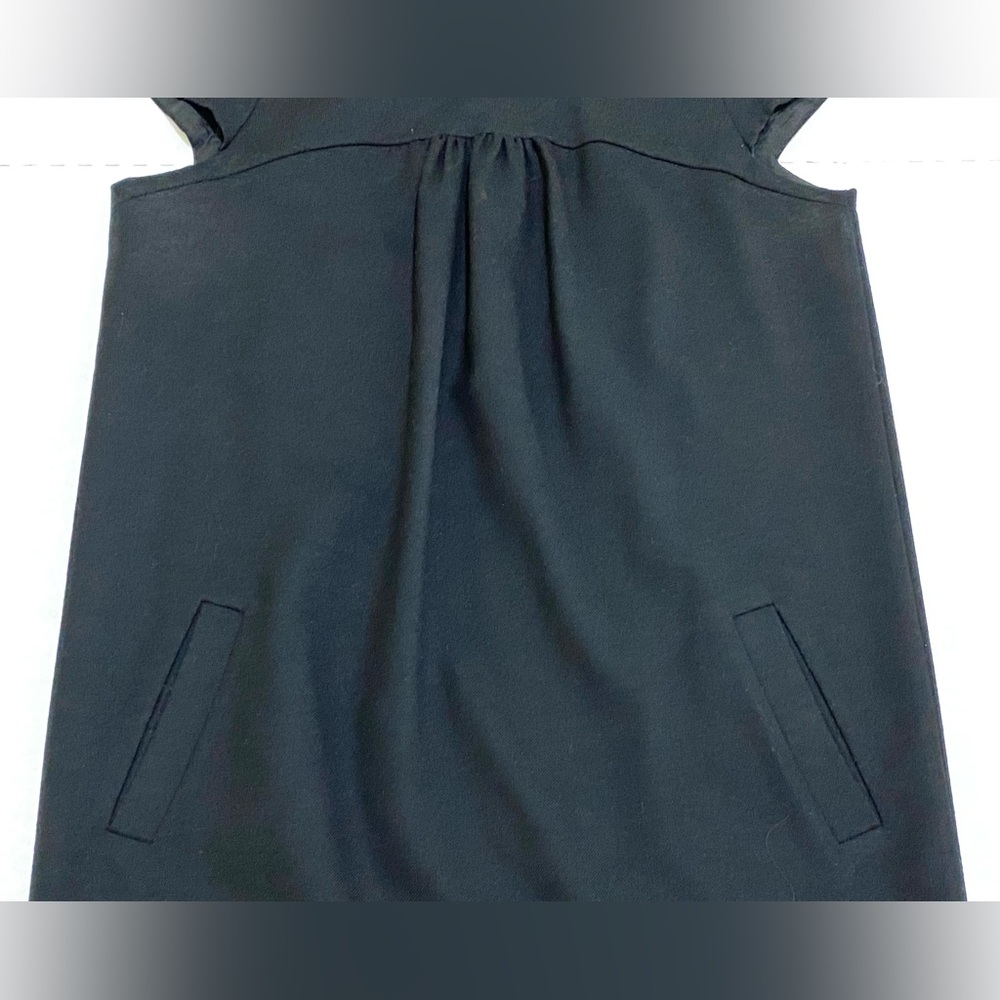 GAP Womens M Solid Black Dress Classic Essential 90s Minimalism Preppy Retro - Picture 9 of 16
